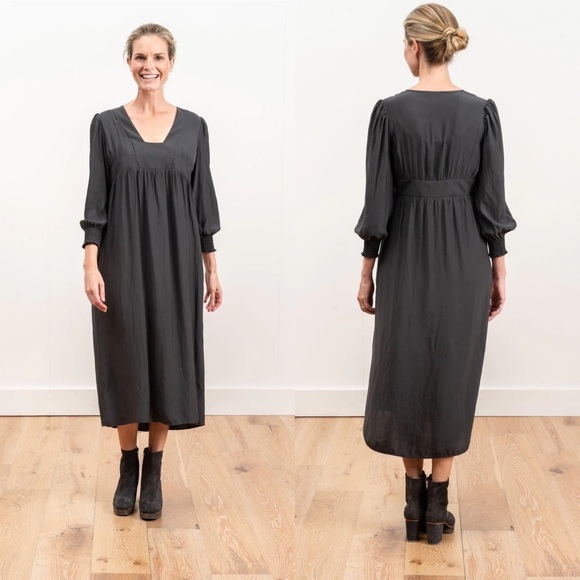 NWT Smythe Dirndl Midi Dress Crimson Red Small - Picture 7 of 7